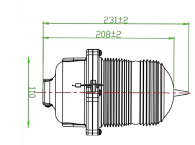 Altiglo WO78H Low Intensity Single Obstruction Light