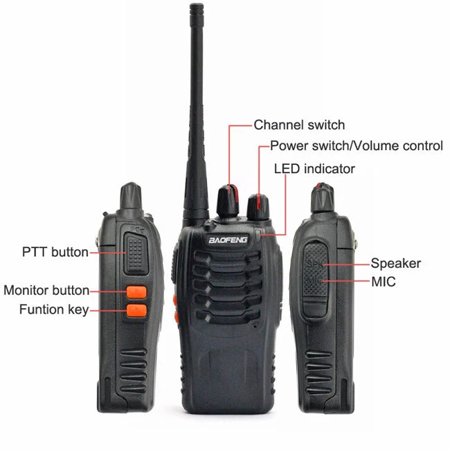 Baofeng BF-888S [2 Pack] 5W UHF Radio