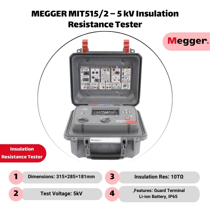 Megger MIT515/2 5 kV Insulation Resistance Tester
