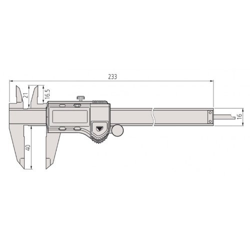 Mitutoyo 500-196-30 Absolute Digimatic Caliper, Range 0-6″