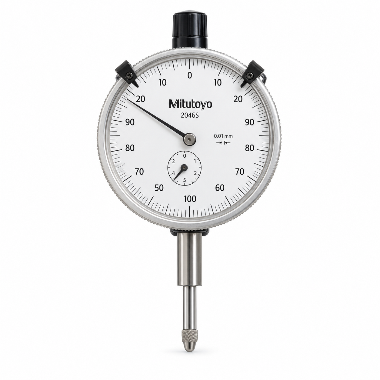 Mitutoyo 2046S Series 2 Dial Indicator – 10 mm Range × 0.01 mm