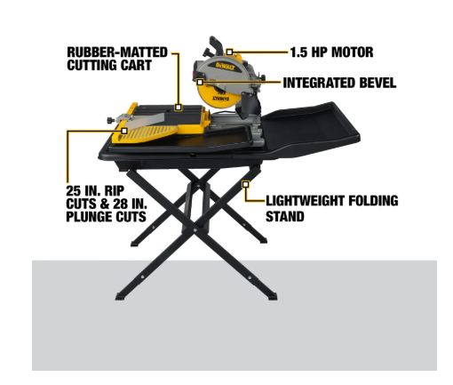 1 IN. WET TILE WITH STAND
