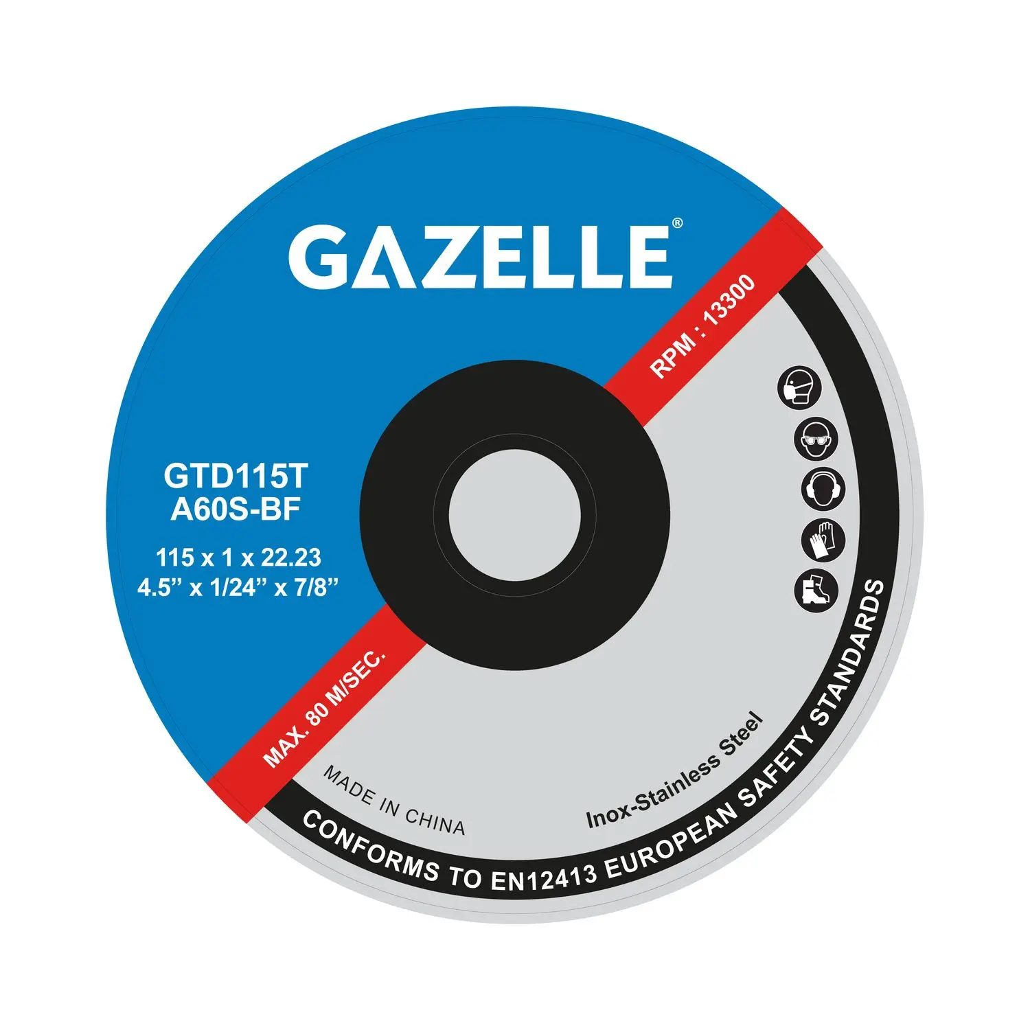 Gazelle GTD115T 4.5 In. Metal Cutting Disc (115mm)