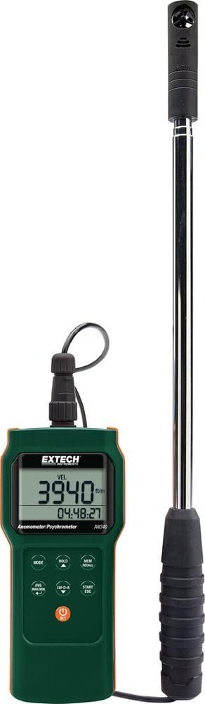 Extech AN340: CMM/CFM Anemometer/Psychrometer Datalogger