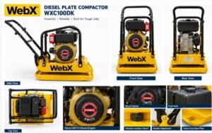 WEBX Plate Compactor  Diesel- Kama Engine Image