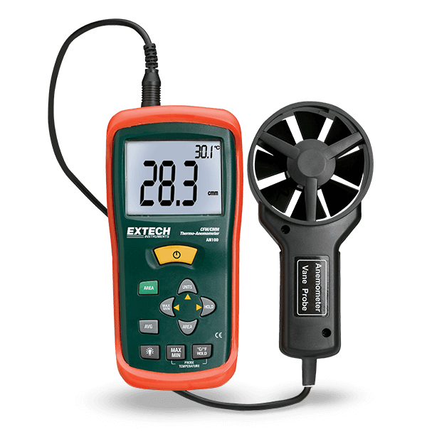 Extech CFM/CMM Thermo-Anemometer + IR Thermometer