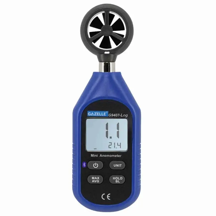 Gazelle G9407-Log Mini Anemometer with Bluetooth